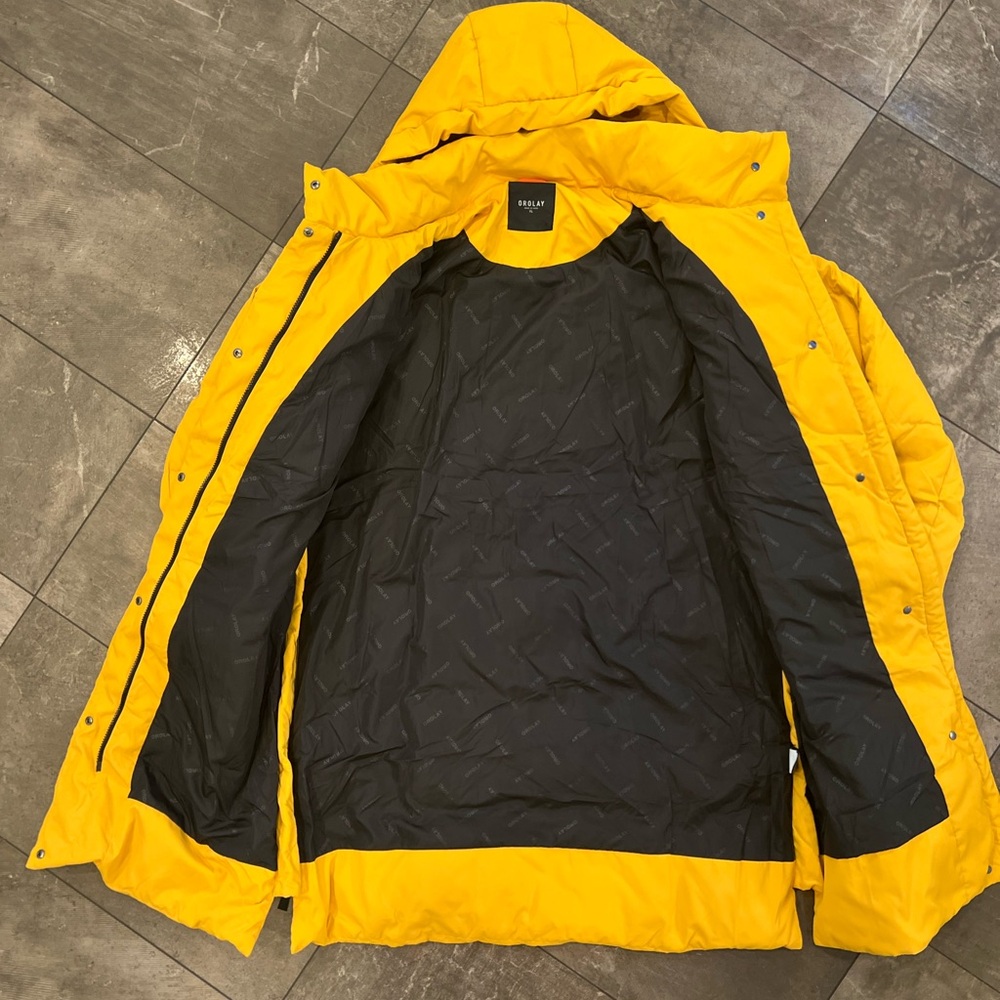 Orolay puffer jacket knee length thick with pockets, side zippers size XL - Picture 10 of 16